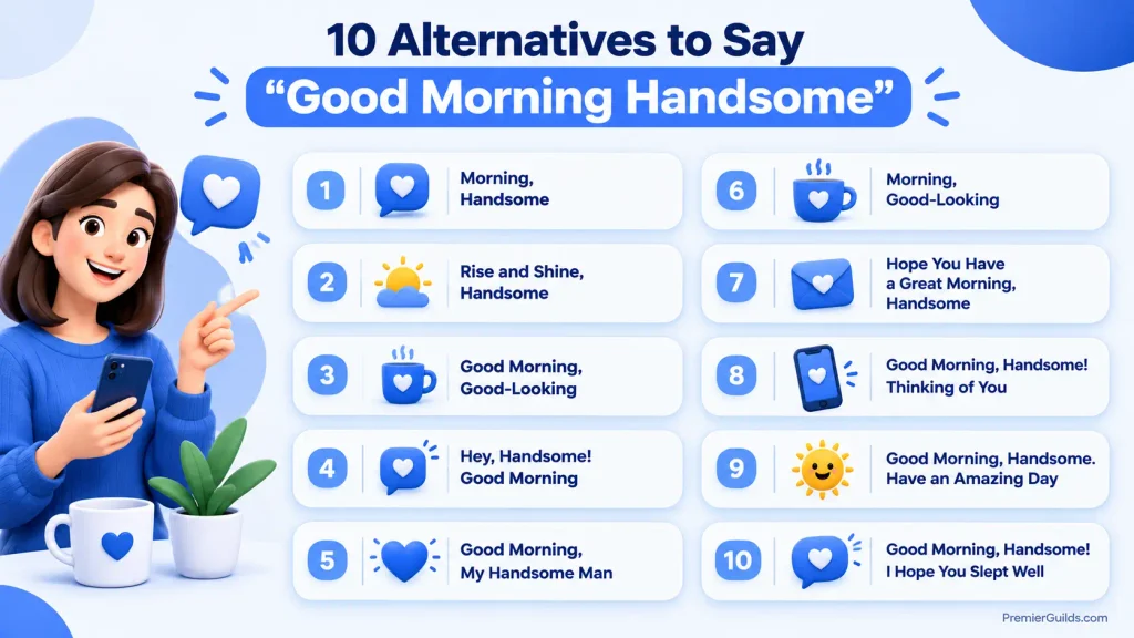 10 alternatives to good morning handsome including romantic sweet and flirty greetings