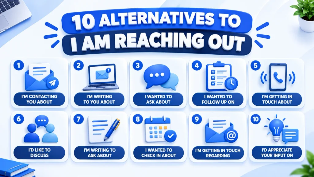 10 alternatives to I am reaching out for professional emails