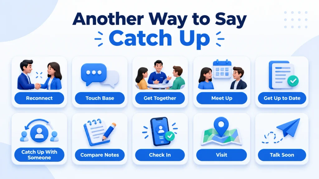 10 alternatives for another way to say catch up