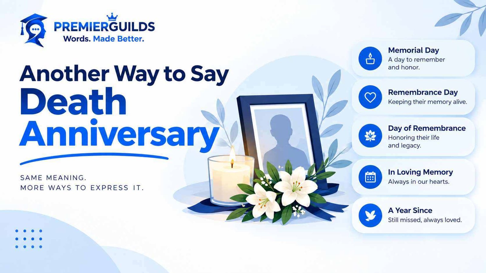 Another Way to Say Death Anniversary