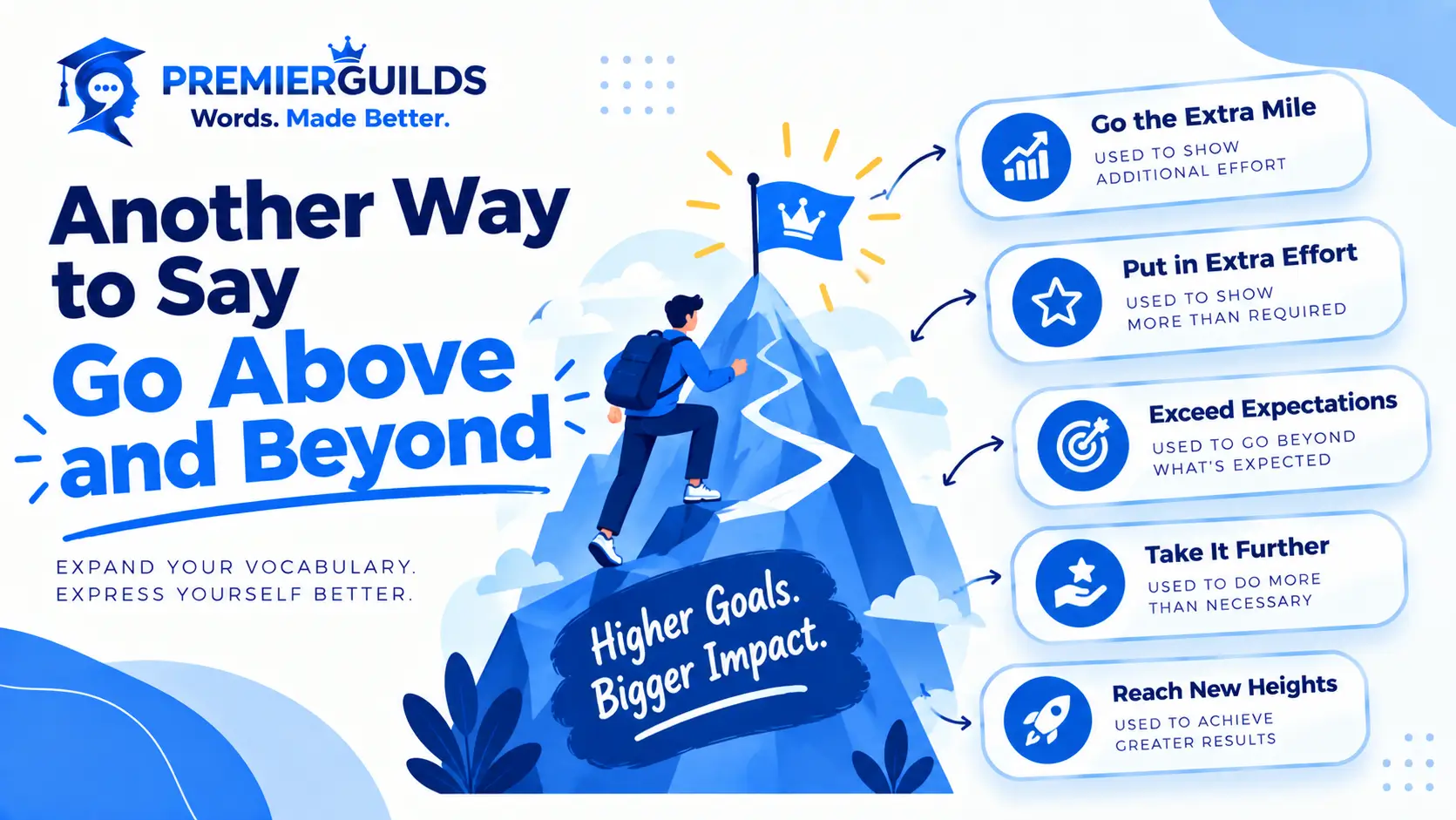another way to say go above and beyond