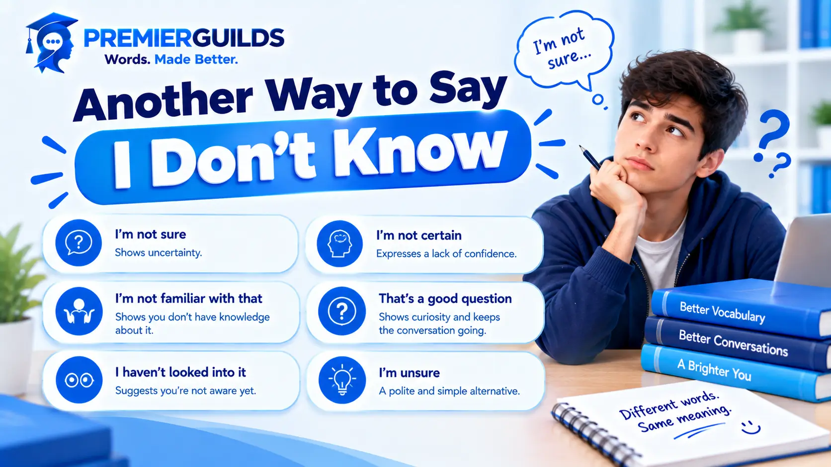 Another Way to Say I Dont Know