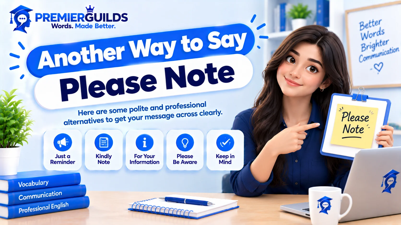 Another Way to Say Please Note