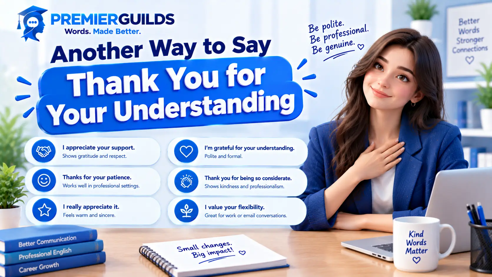 Another Way to Say Thank You for Your Understanding