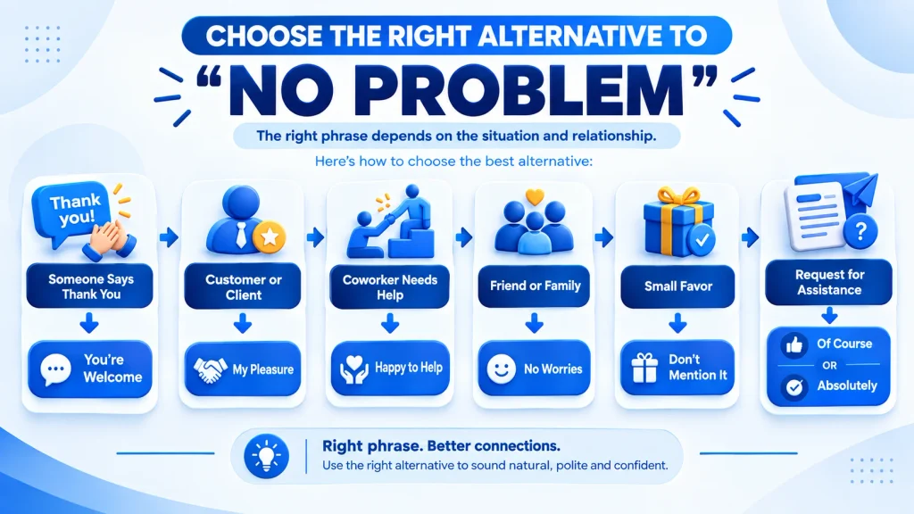 How to choose the right alternative to no problem by context