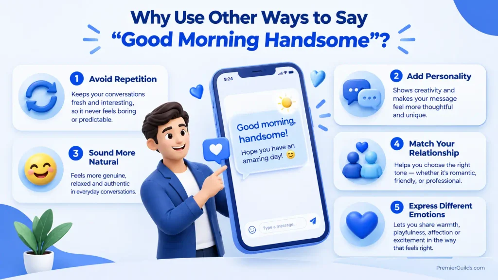 Benefits of using different ways to say good morning handsome
