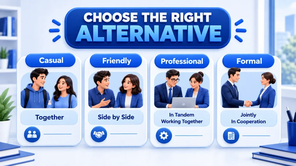 Casual friendly professional and formal alternatives to hand in hand