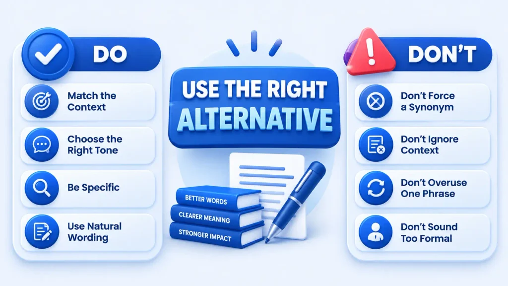 Do’s and don’ts for choosing alternatives to hand in hand
