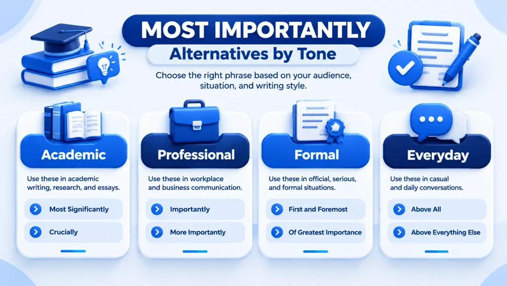 Formal professional academic and everyday alternatives for emphasizing an important point