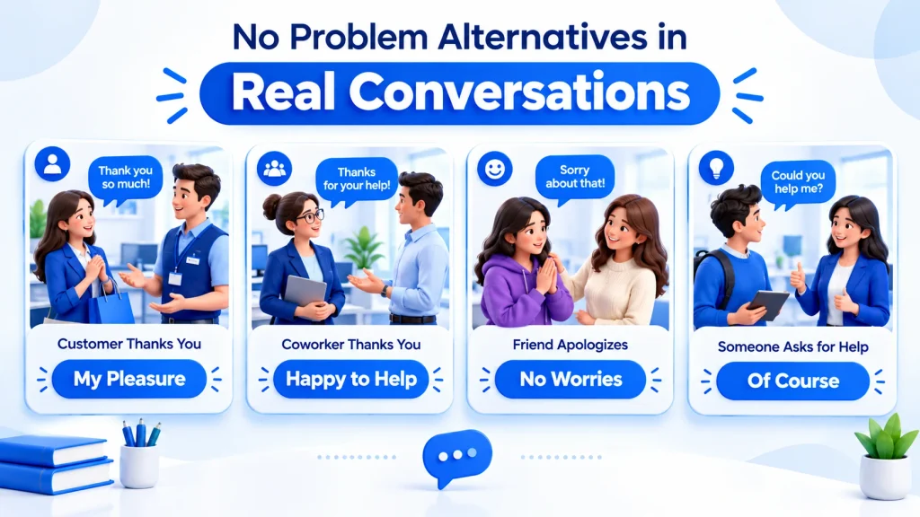 No problem alternatives for professional and casual conversations