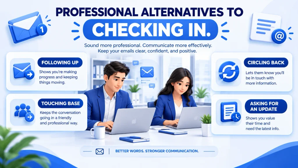 Professional alternatives to checking in for workplace emails and communication