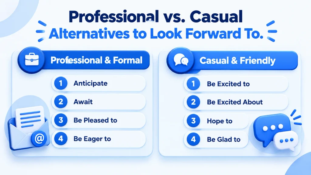professional and casual alternatives to look forward to