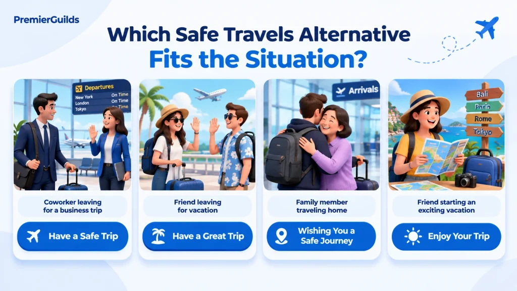 real life examples of alternatives to safe travels