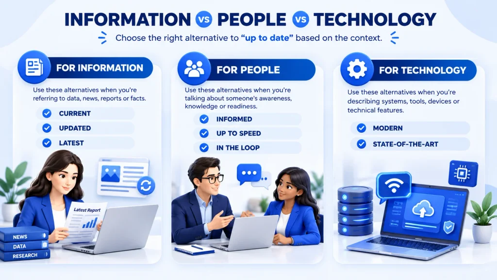 Up to date alternatives for information people technology and professional communication