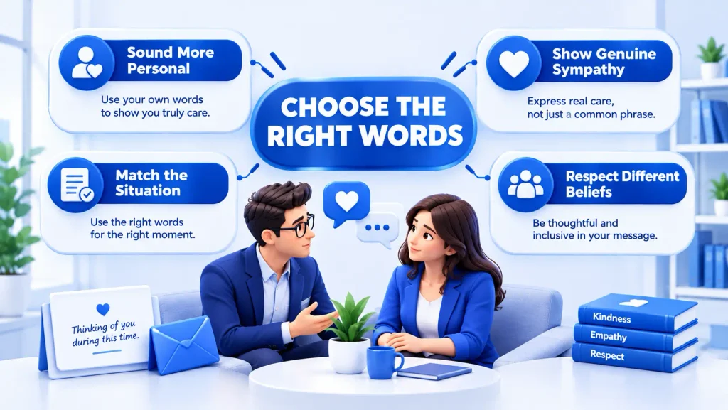 Reasons to use different sympathy expressions for personal and respectful communication