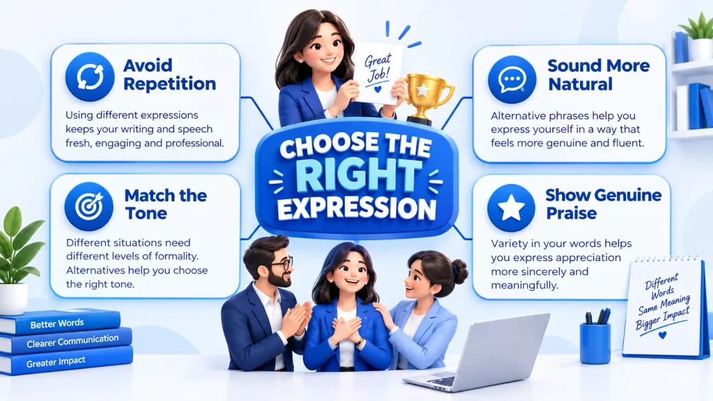 Reasons to use different ways to say well deserved for natural and appropriate communication