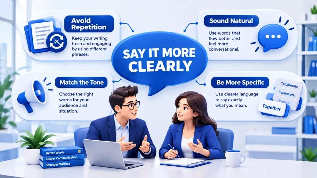 Why use alternatives to hand in hand for clearer and more natural communication