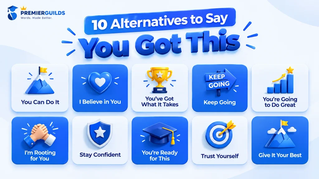 10 alternatives to say you got this in friendly and professional English