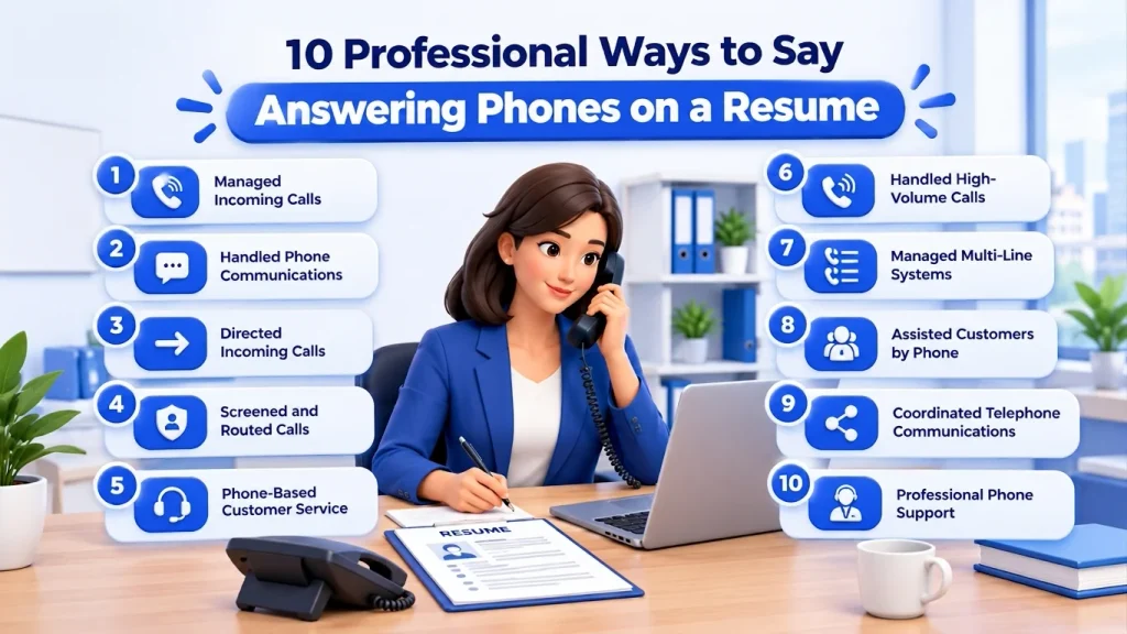 10 professional alternatives to answering phones on a resume