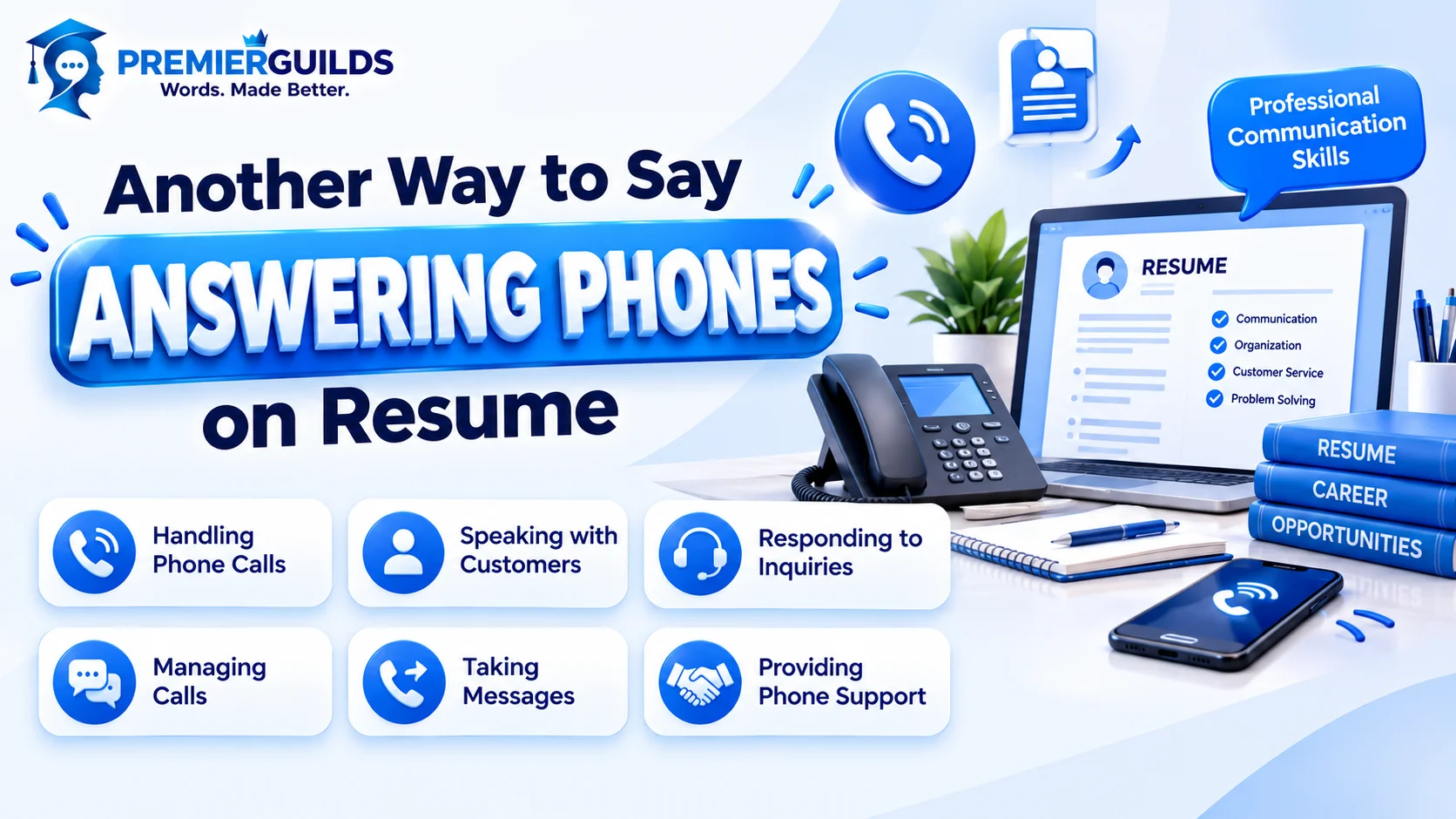 Another Way to Say Answering Phones on Resume