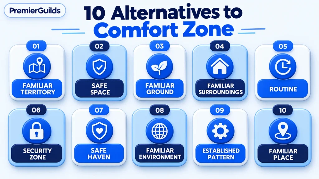 10 alternatives for another way to say comfort zone