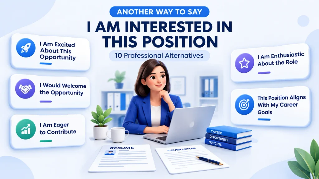 10 professional alternatives to I am interested in this position