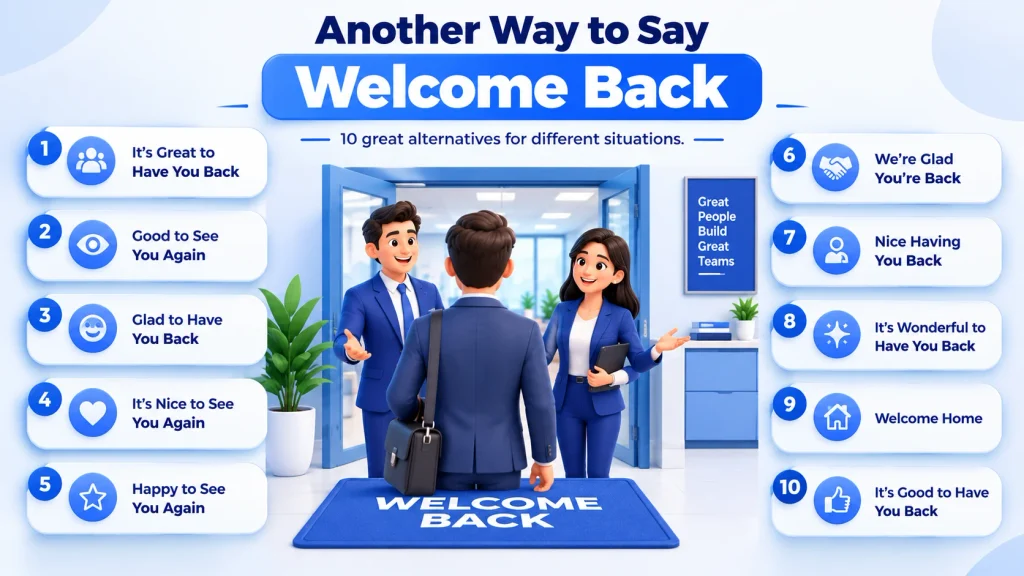 10 alternatives to welcome back for different situations