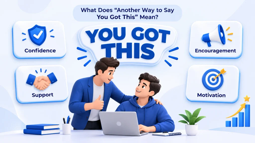 Meaning of another way to say you got this in everyday English
