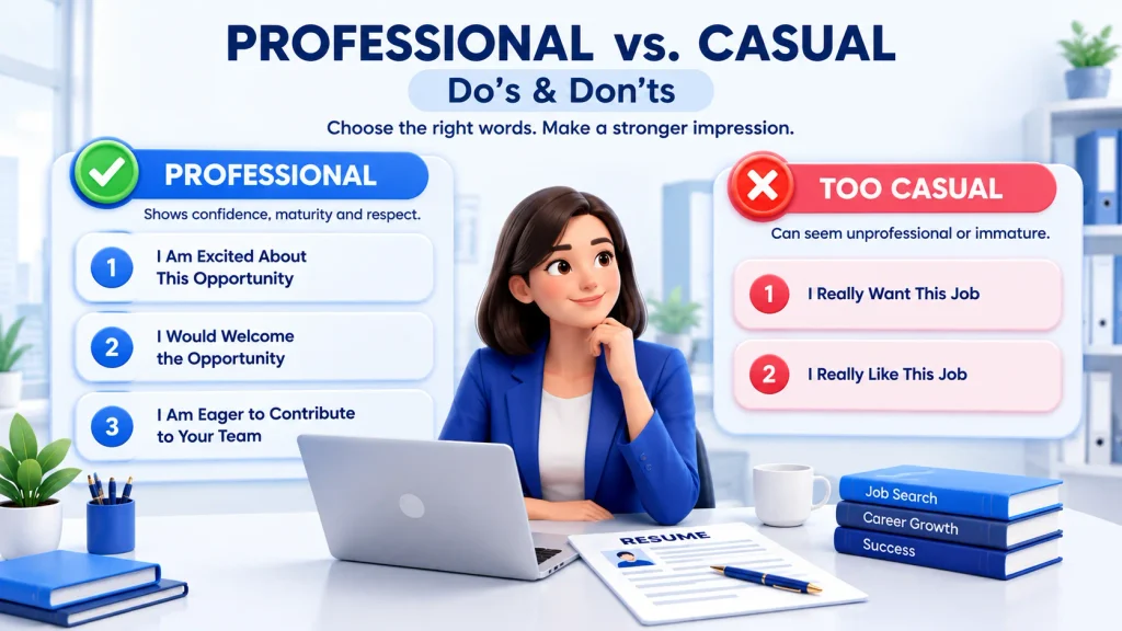 Professional and casual ways to express interest in a job