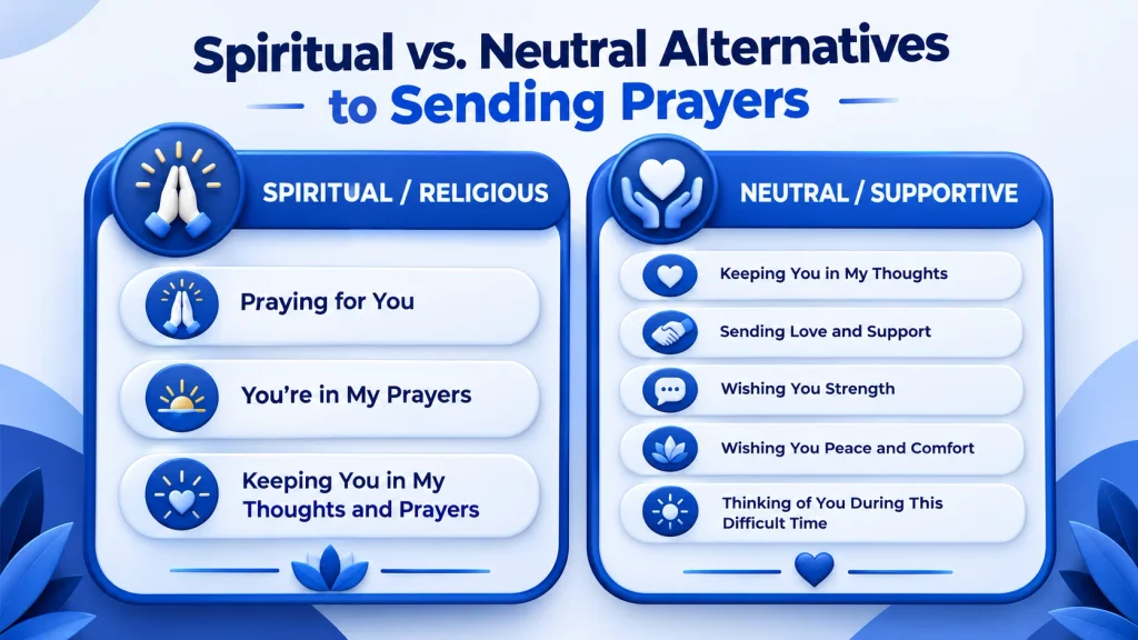 spiritual and neutral alternatives to sending prayers