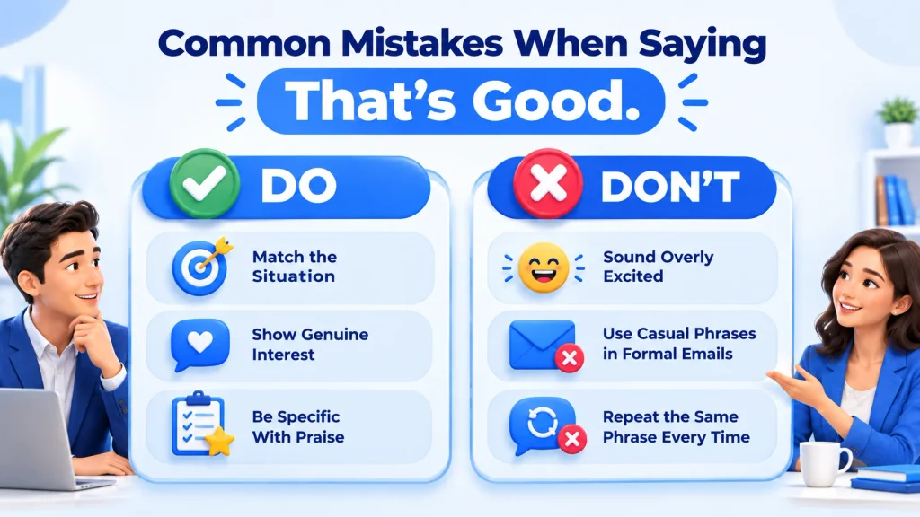 Do’s and don’ts for choosing natural alternatives to that's good in conversations and professional messages