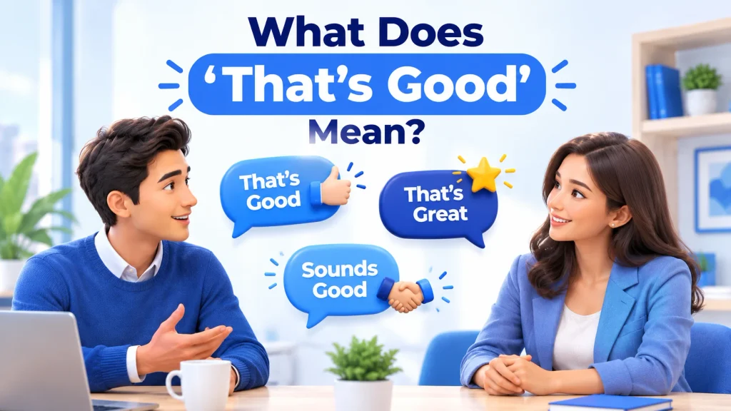 Two people using positive expressions to show approval and agreement in an everyday conversation