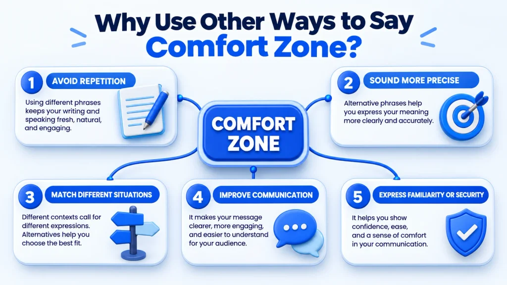 why use other ways to say comfort zone